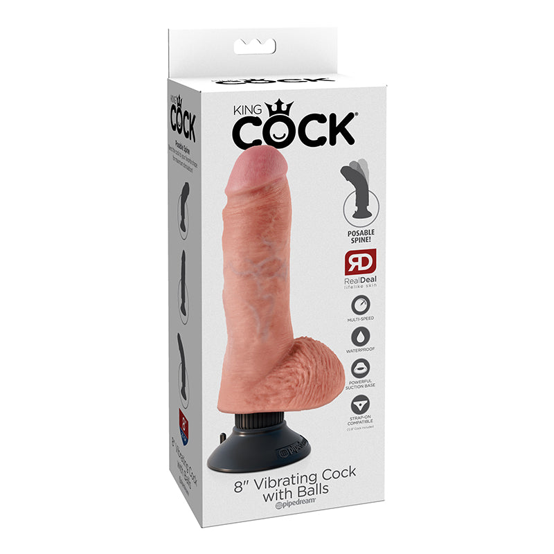 King Cock Vibrating Cock W/Balls
