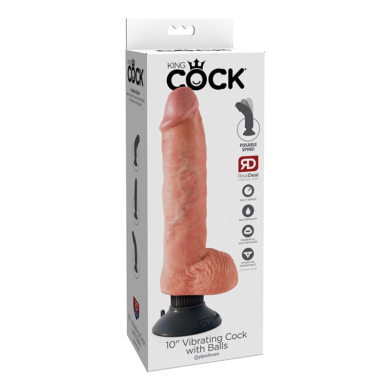 King Cock Vibrating Cock W/Balls