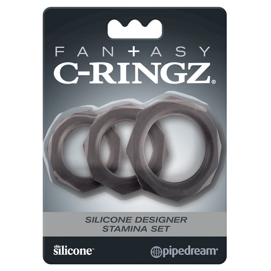 FCR - Fantasy C-Ringz Silicone Designer Stamina Set Black