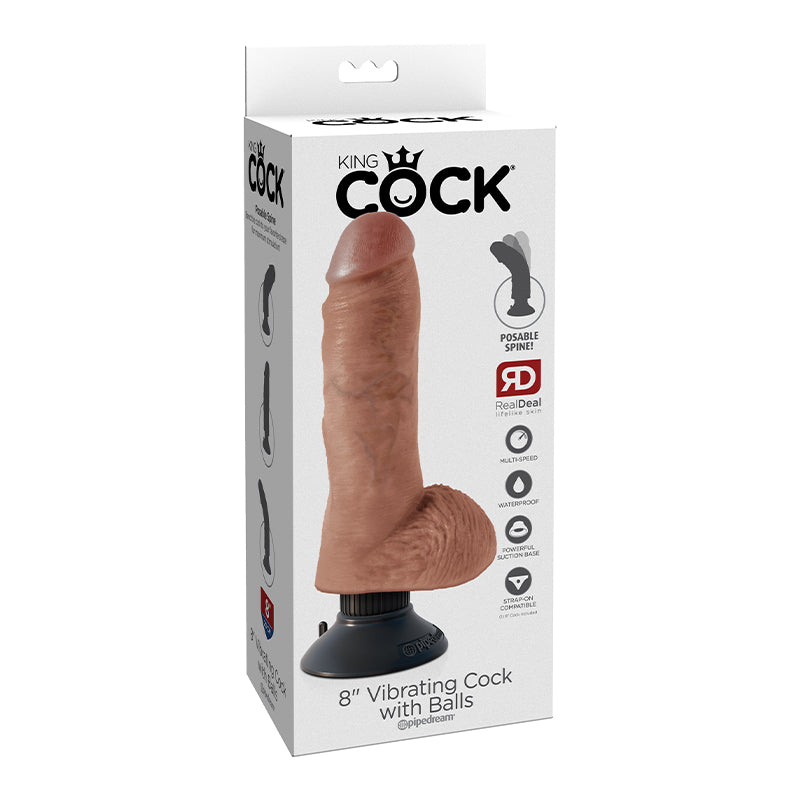 King Cock Vibrating Cock W/Balls