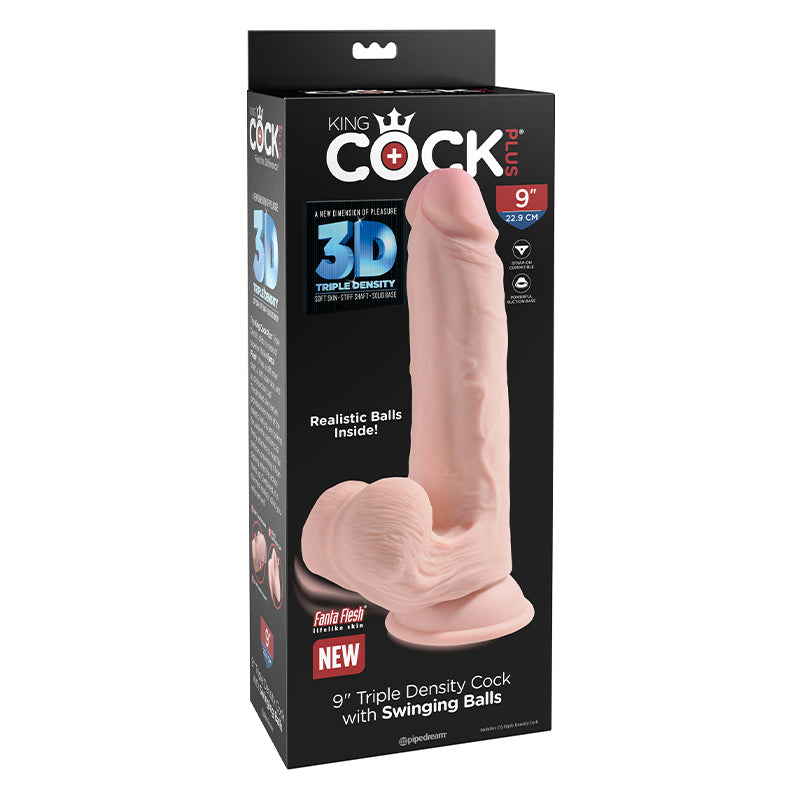 King Cock Triple Density Cock with Swinging Balls