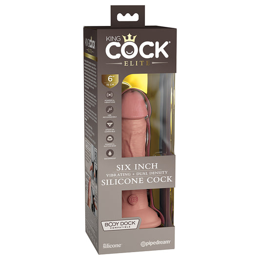 King Cock Elite 6" Vibrating Cock