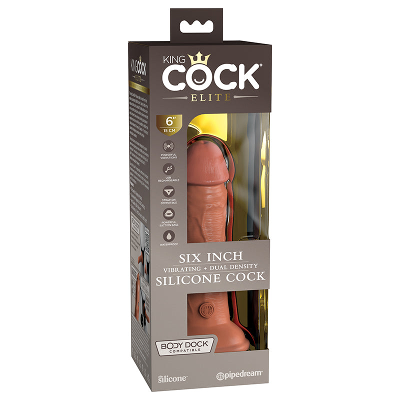 King Cock Elite 6" Vibrating Cock
