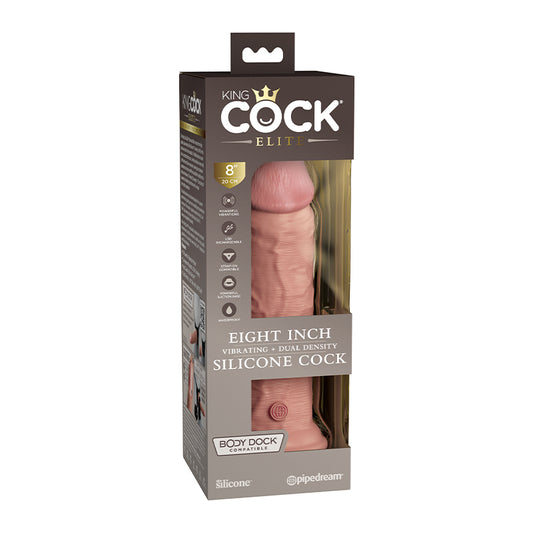 King Cock Elite Vibrating Silicone Dual-Density Cock