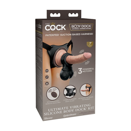 King Cock Elite Ultimate Vibrating Body Dock Kit