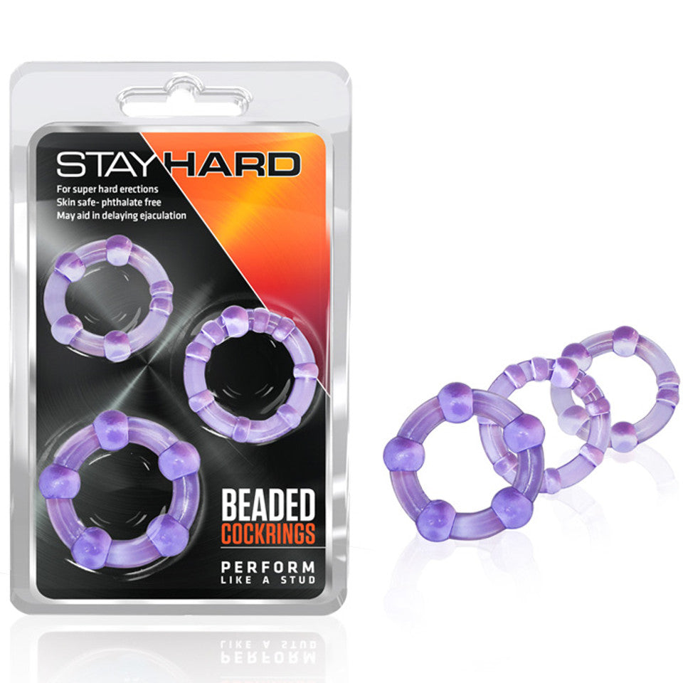 Stay Hard Beaded Cockring