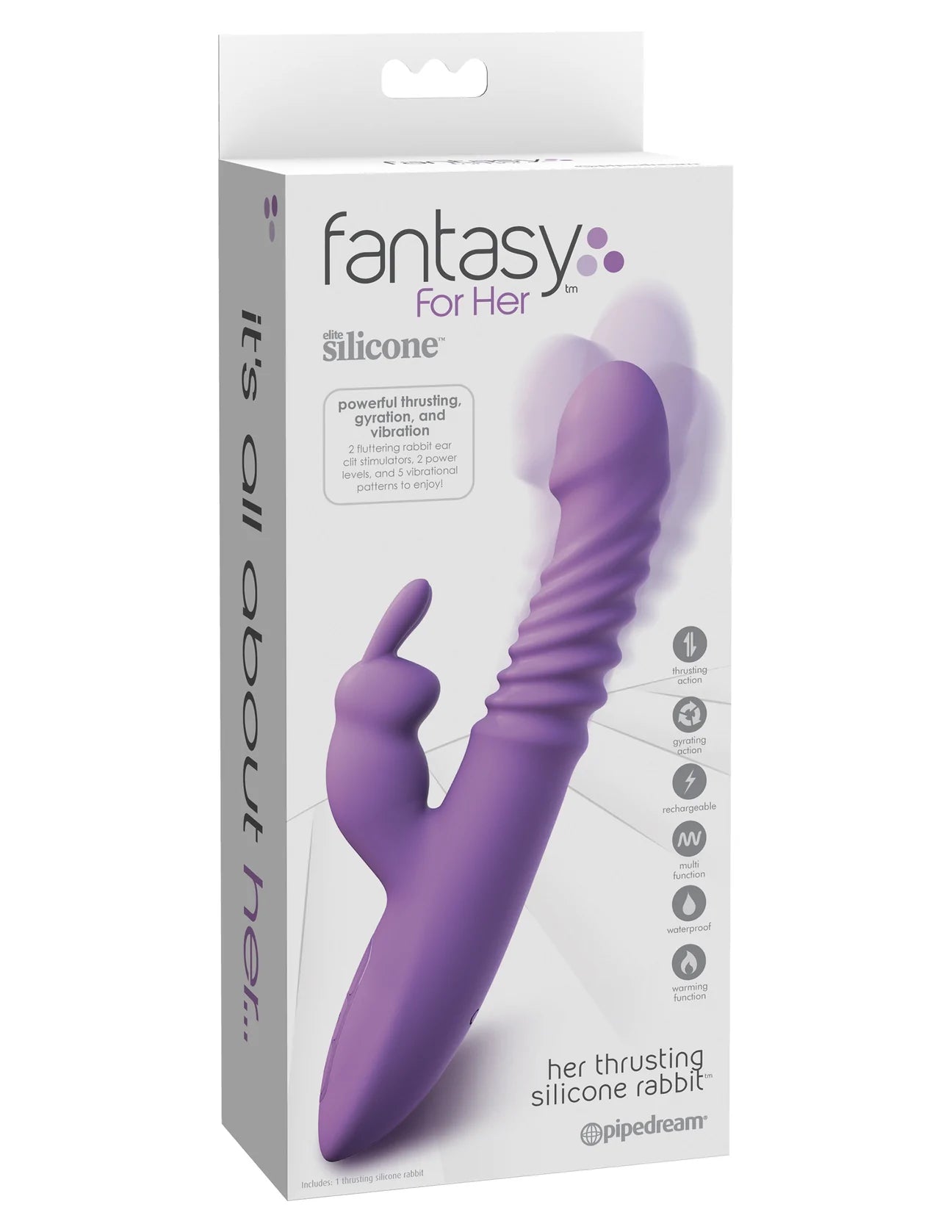 Her Thrusting Silicone Rabbit