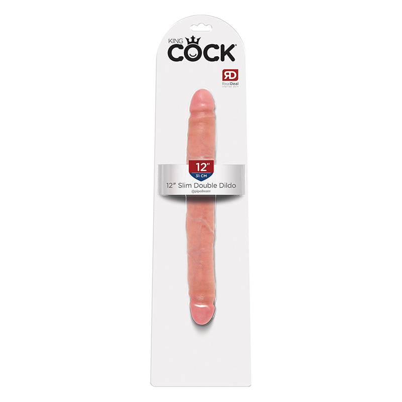 King Cock 12" Slim Double Dildo