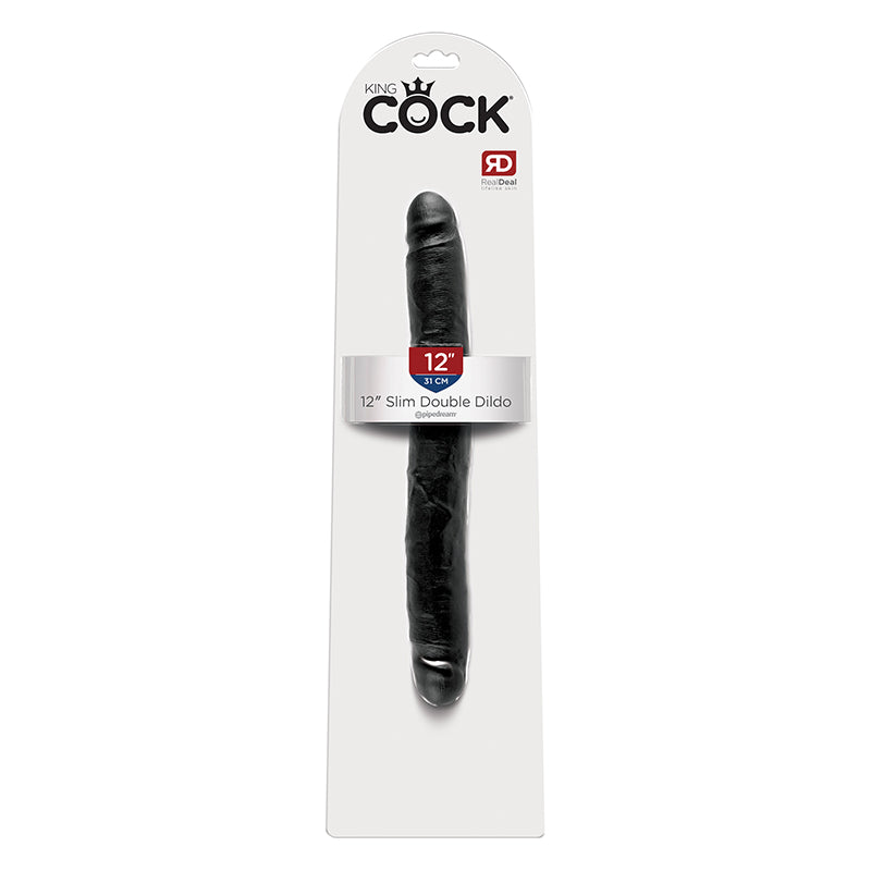 King Cock 12" Slim Double Dildo