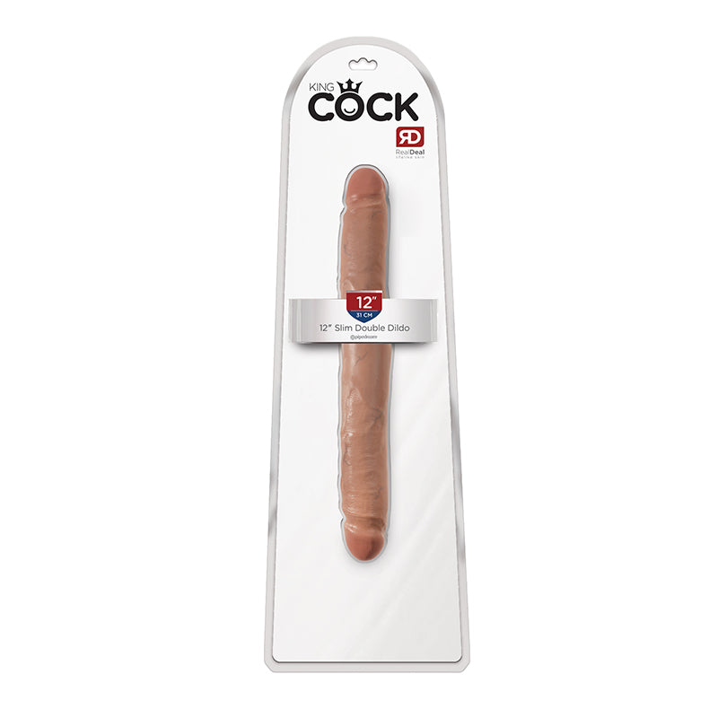 King Cock 12" Slim Double Dildo