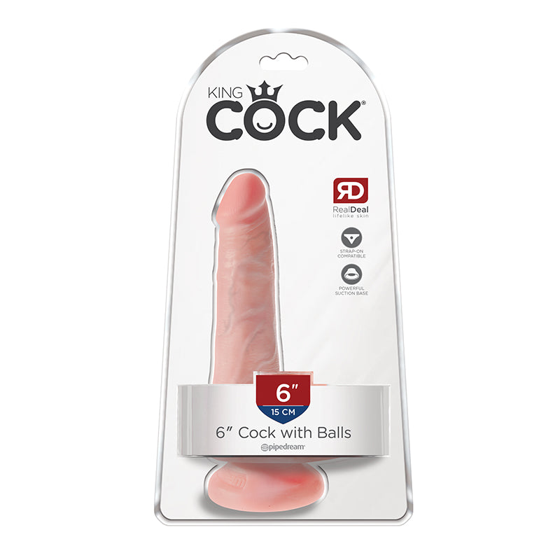 King Cock 6" Cock w/ Balls