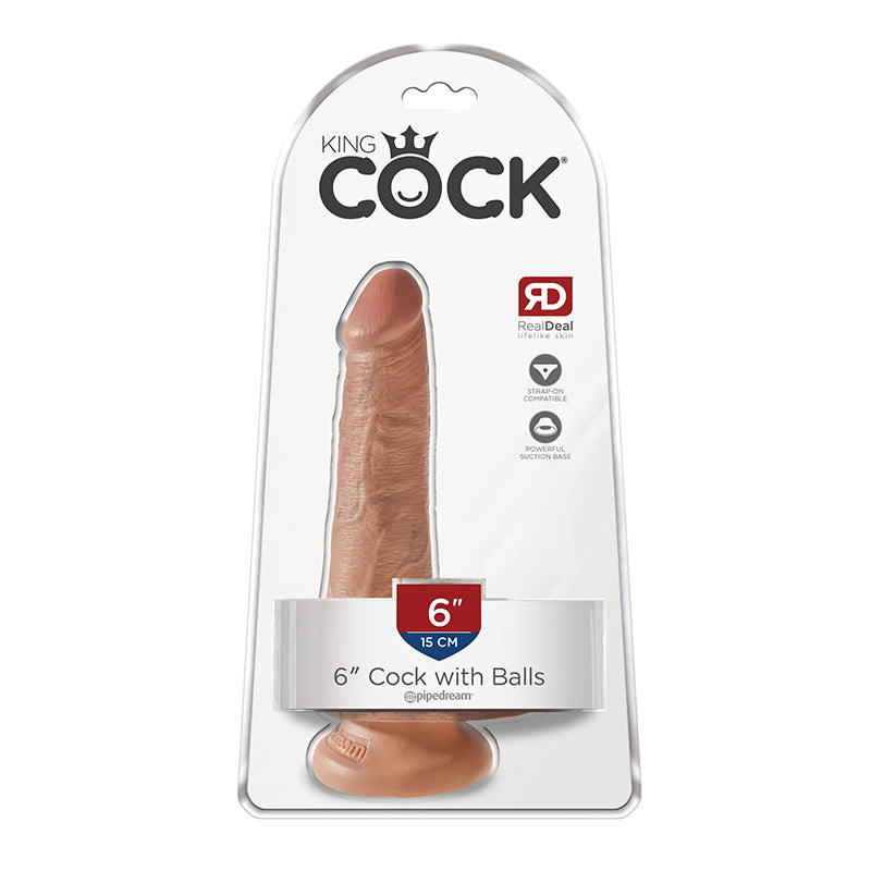 King Cock 6" Cock w/ Balls