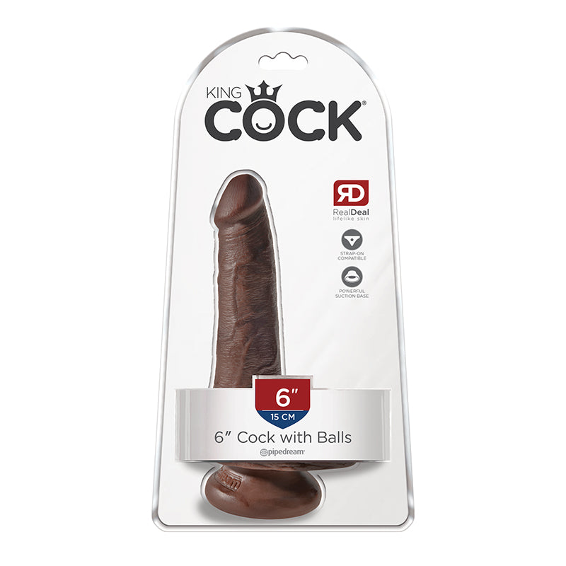 King Cock 6" Cock w/ Balls