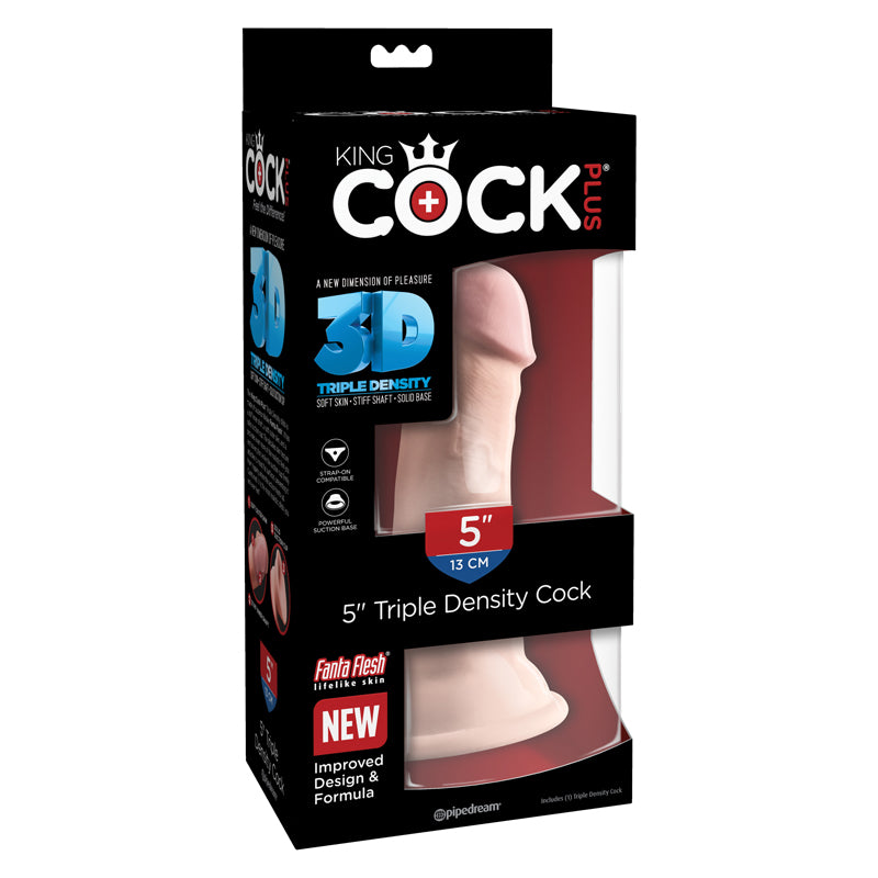 King Cock Plus Triple Density Cock- Light