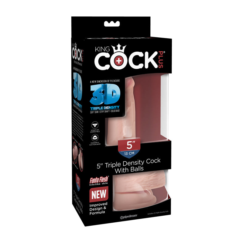 King Cock Plus 5" Triple Density Cock with Balls