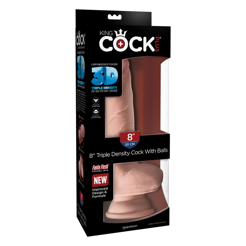 King Cock Plus Triple Density Fat Cock w/ Balls