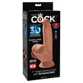 King Cock Plus 7" Triple Density Cock w/ Swinging Balls