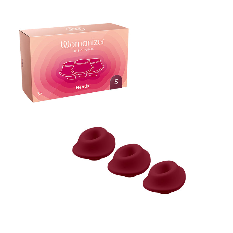 Womanizer 3-Pack Type A Replacement Stimulation Heads Bordeaux M