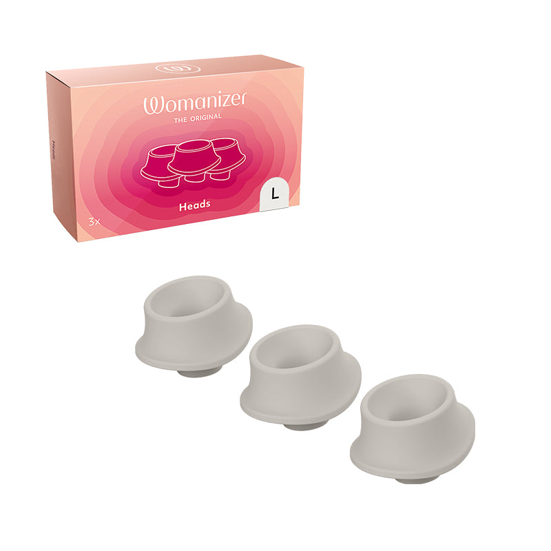 Womanizer 3-Pack Type A Replacement Stimulation Heads Warm Gray S
