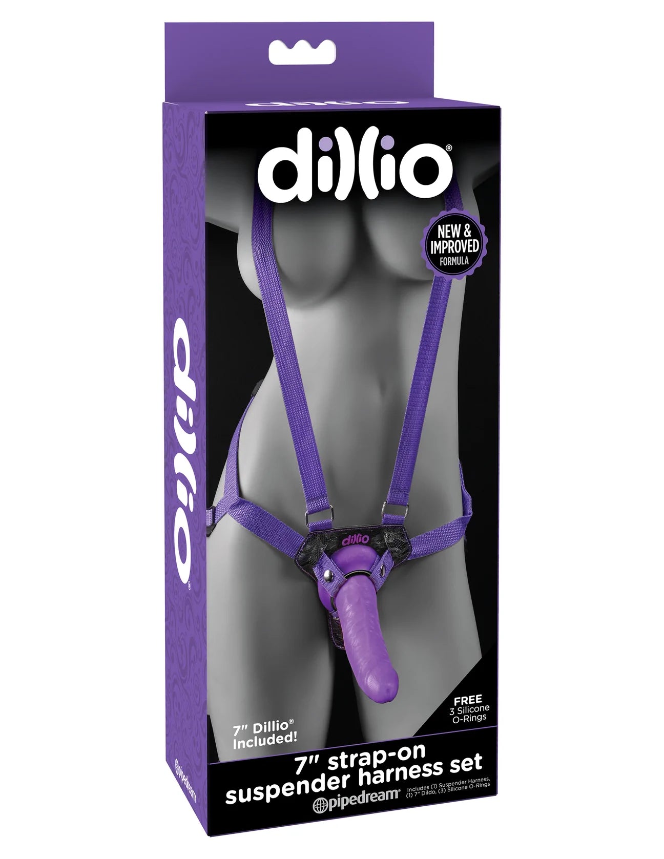 7" Strap-On Suspender Harness Set
