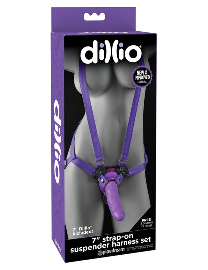 7" Strap-On Suspender Harness Set
